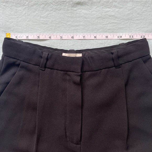 Wilfred Cropped Pleated Trousers in Black - Picture 10 of 12